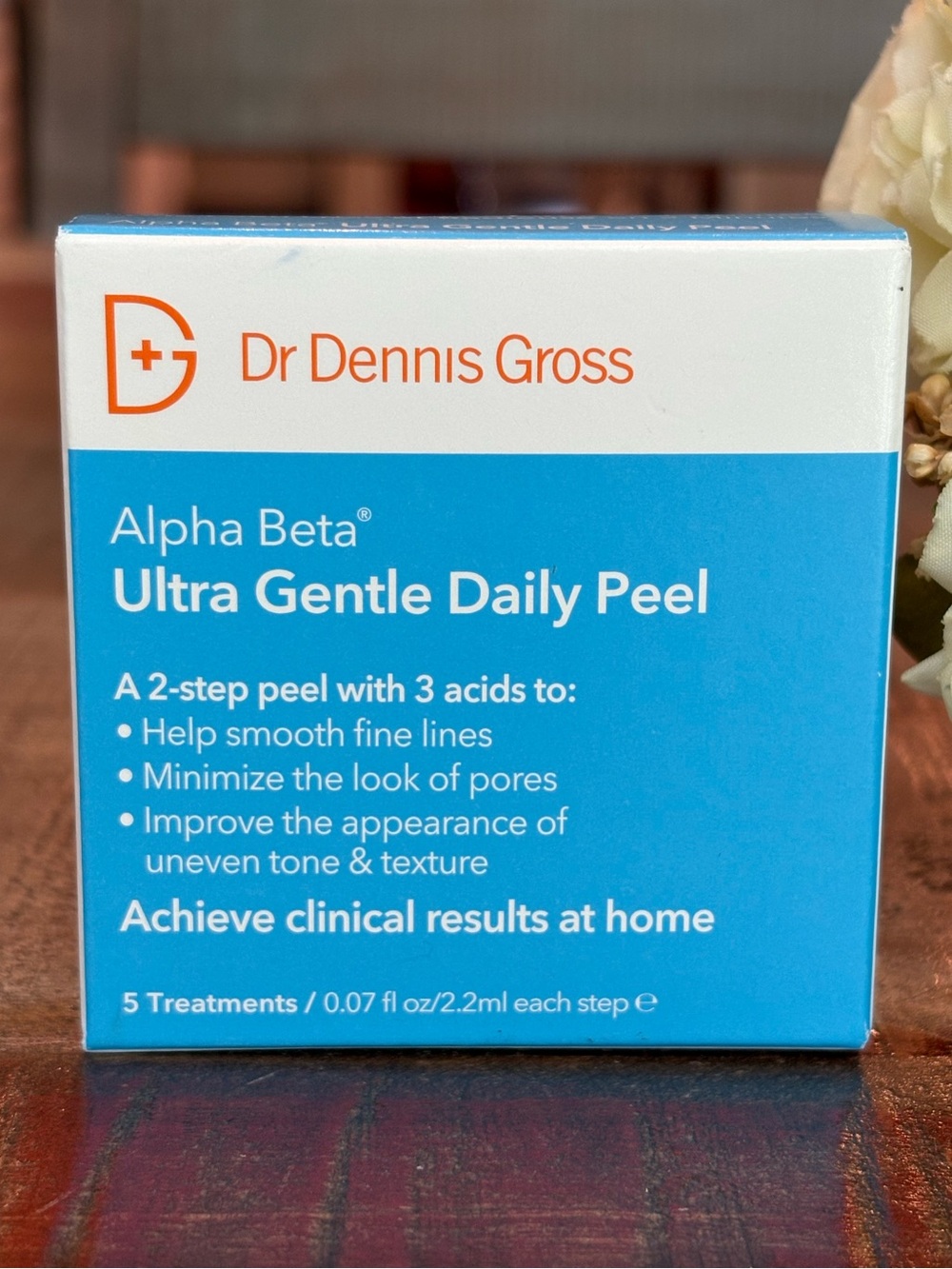 New DR. DENNIS GROSS Alpha Beta ULTRA GENTLE 2-Step DAILY PEEL Treatments 5-PACK
